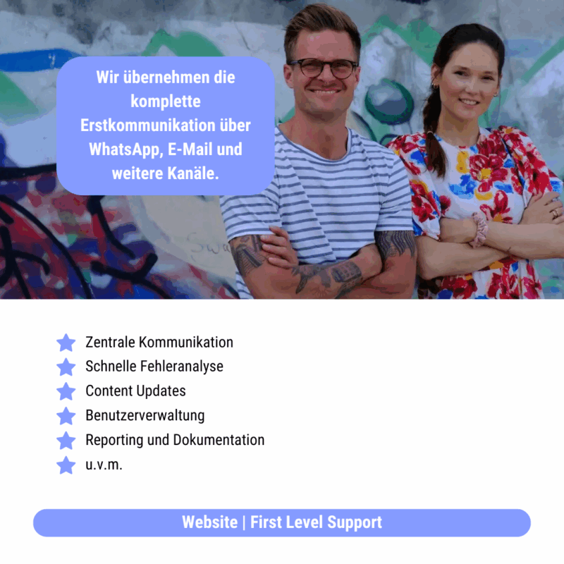 Website - First Level Support